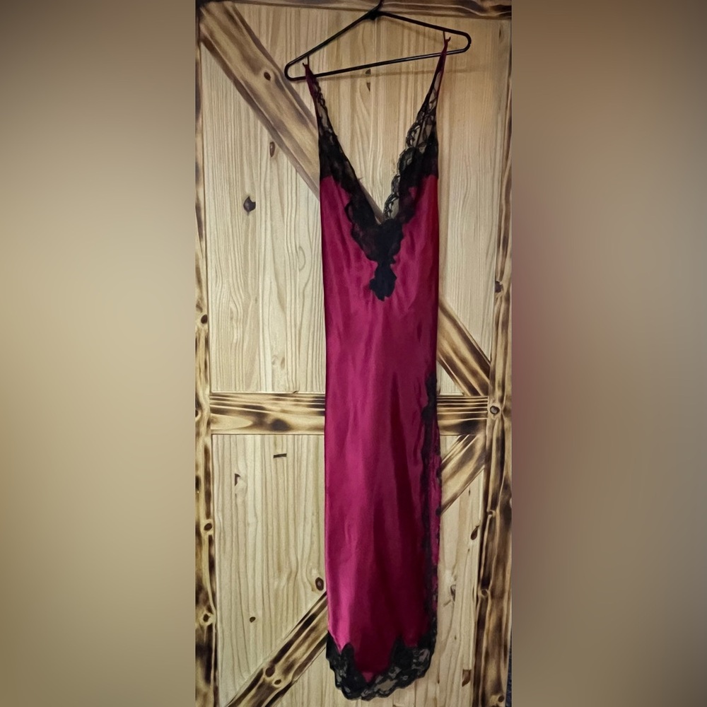 Elegant Red and Black Lace Lingerie Red Blk XL